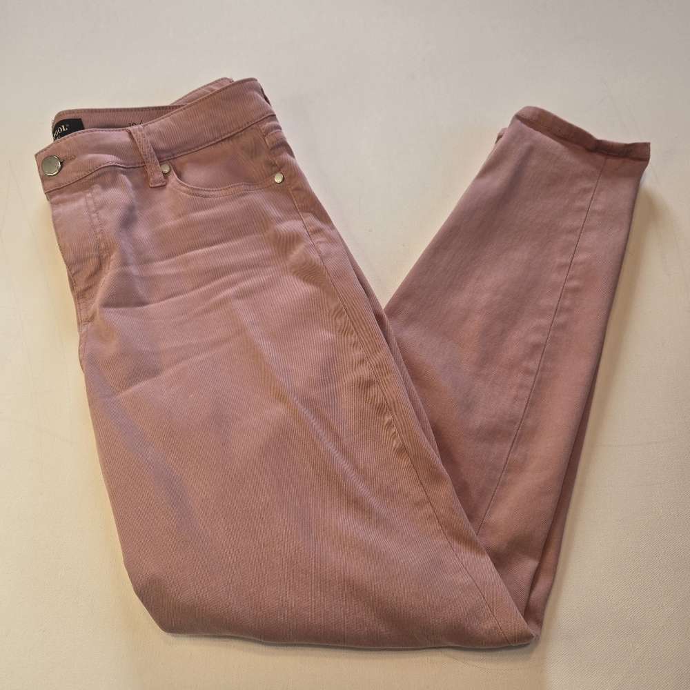 Liverpool Blush Ankle Cropped Pink Skinny Jeans